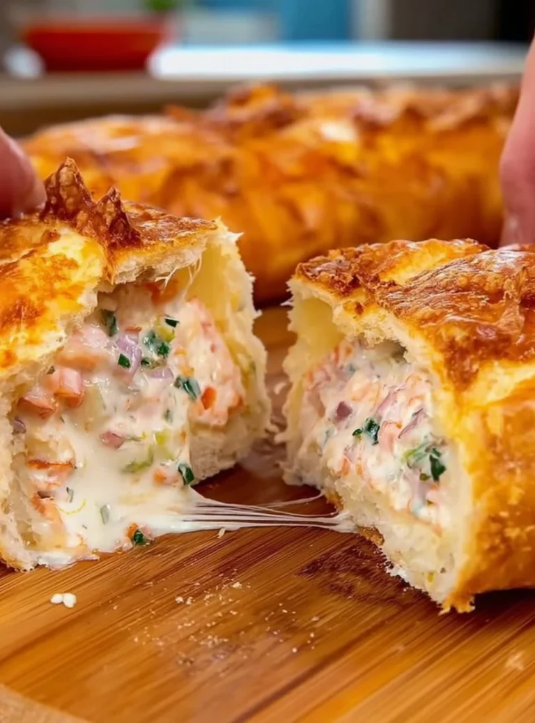 Pane Ripieno con Mozzarella e Prosciutto, ricetta italiana gustosa