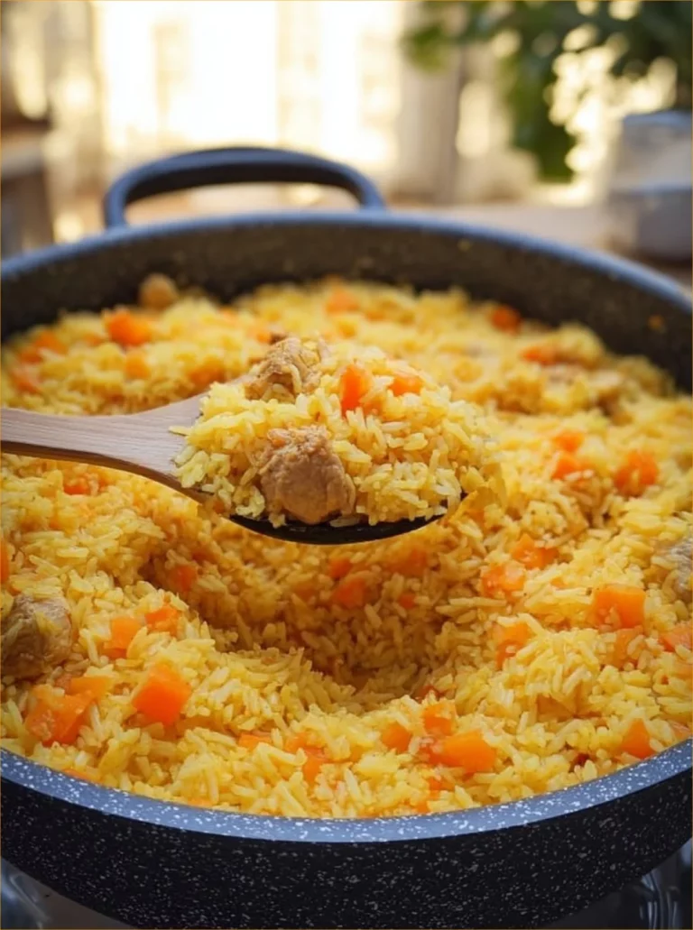 Pollo con riso cucinato in modo semplice e delizioso