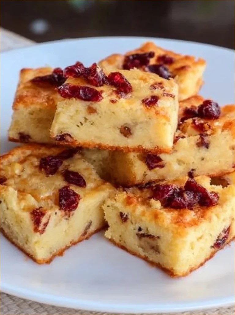 Fetta di Torta di Mele e Cranberries su un piatto decorato