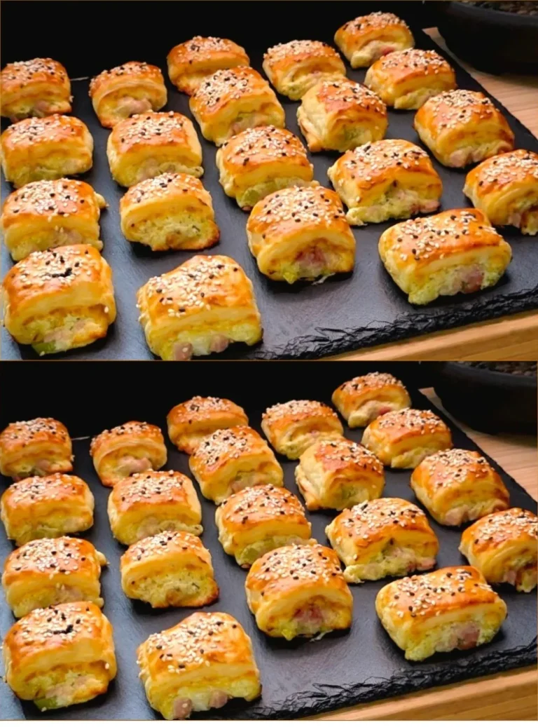Bombette di formaggio e prosciutto appena sfornate su un piatto
