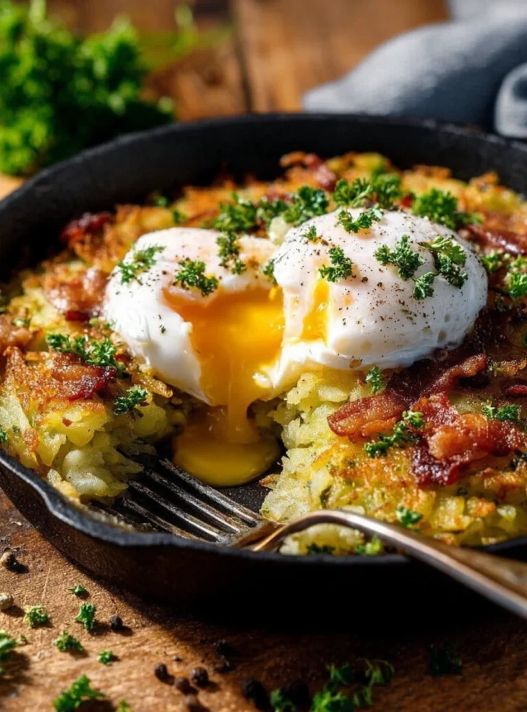 Piatto di Bubble and Squeak con patate e cavoli tipico britannico