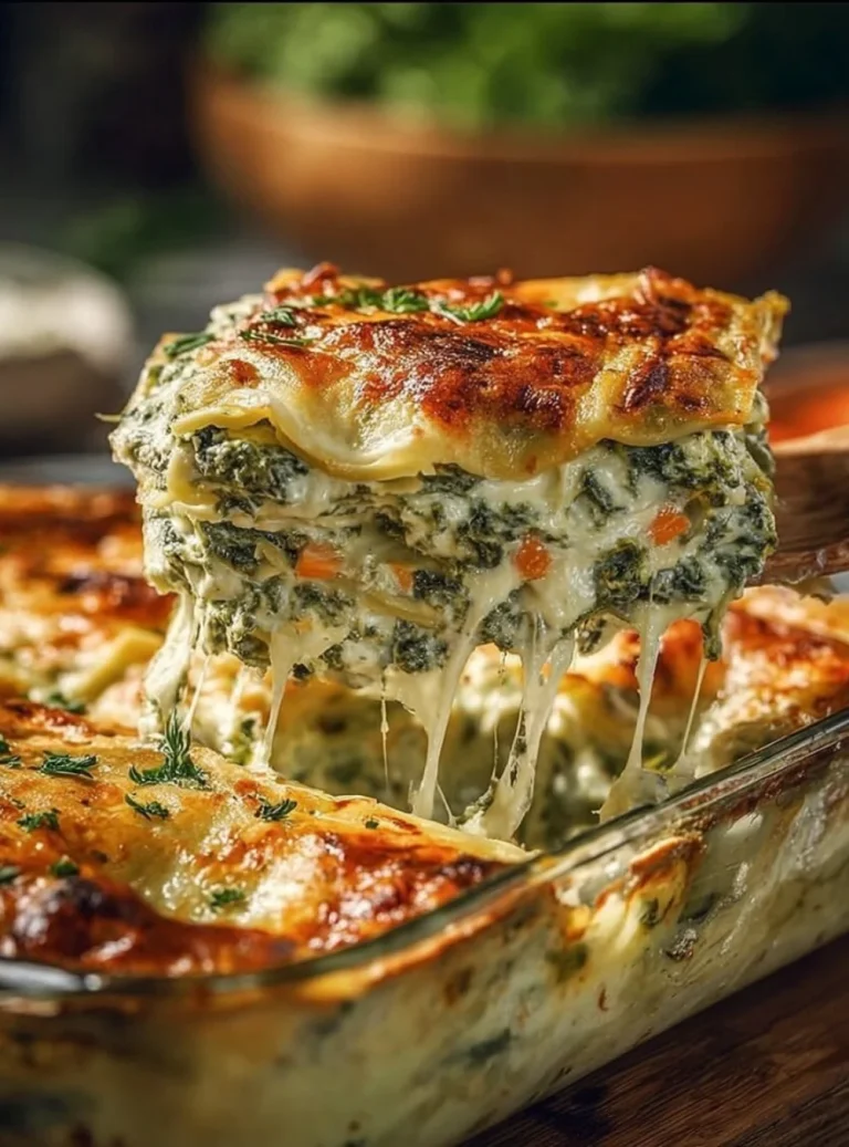 Lasagna di Primavera con verdure fresche e formaggio ricco