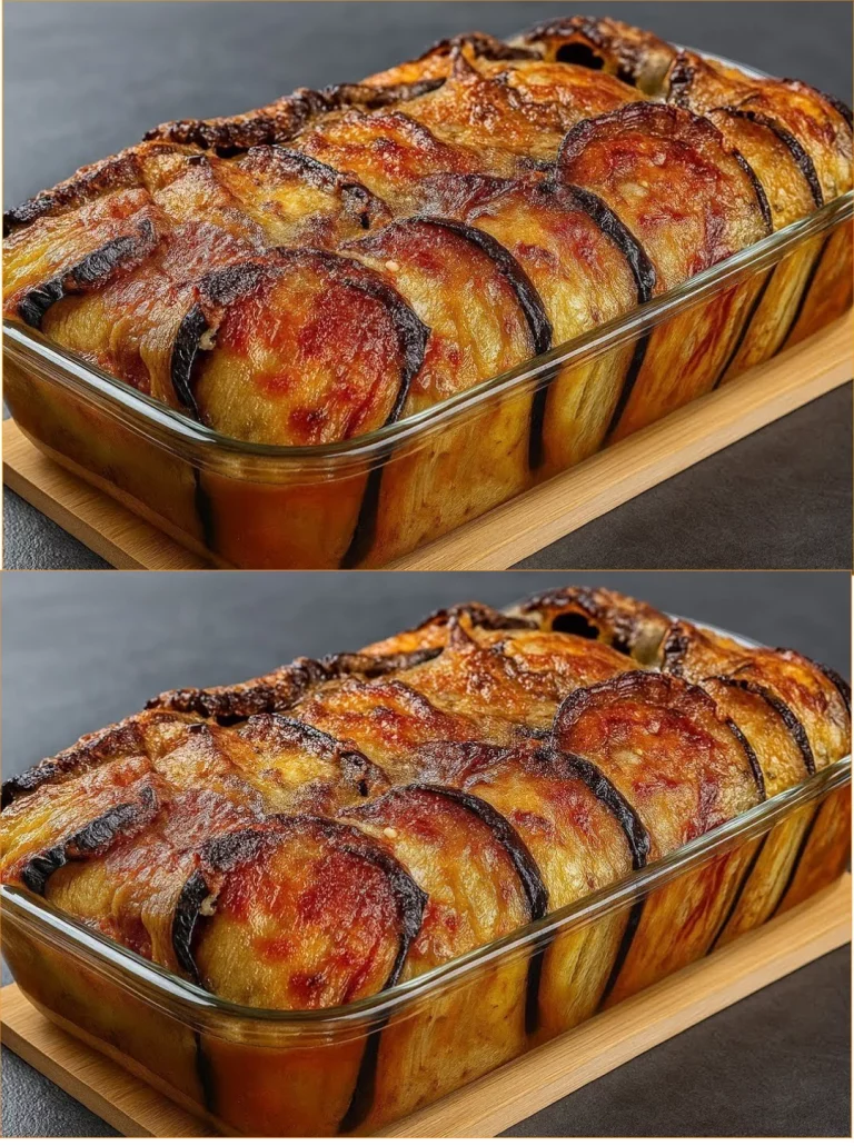 Melanzane al Gratino, piatto italiano con melanzane cotte in forno