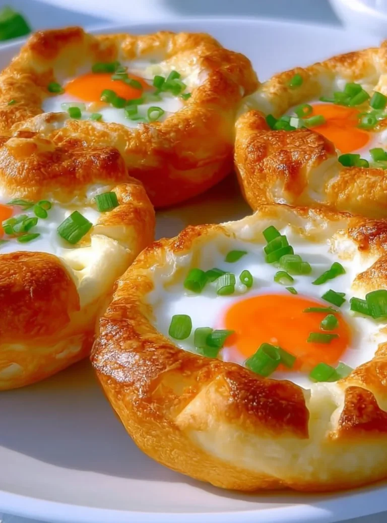Nidi di patate e uova senza farina nel piatto