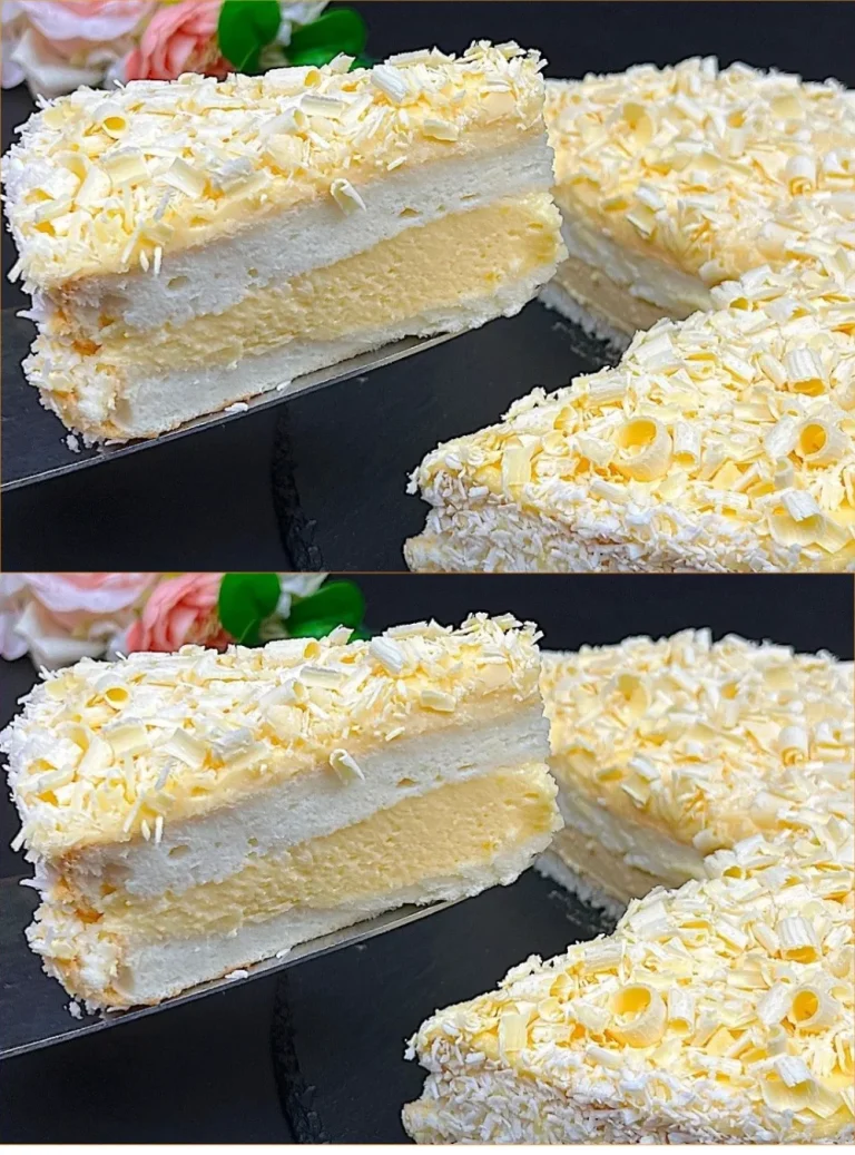 Torta Angelica dolce tradizionale italiano con ripieni e decorazioni