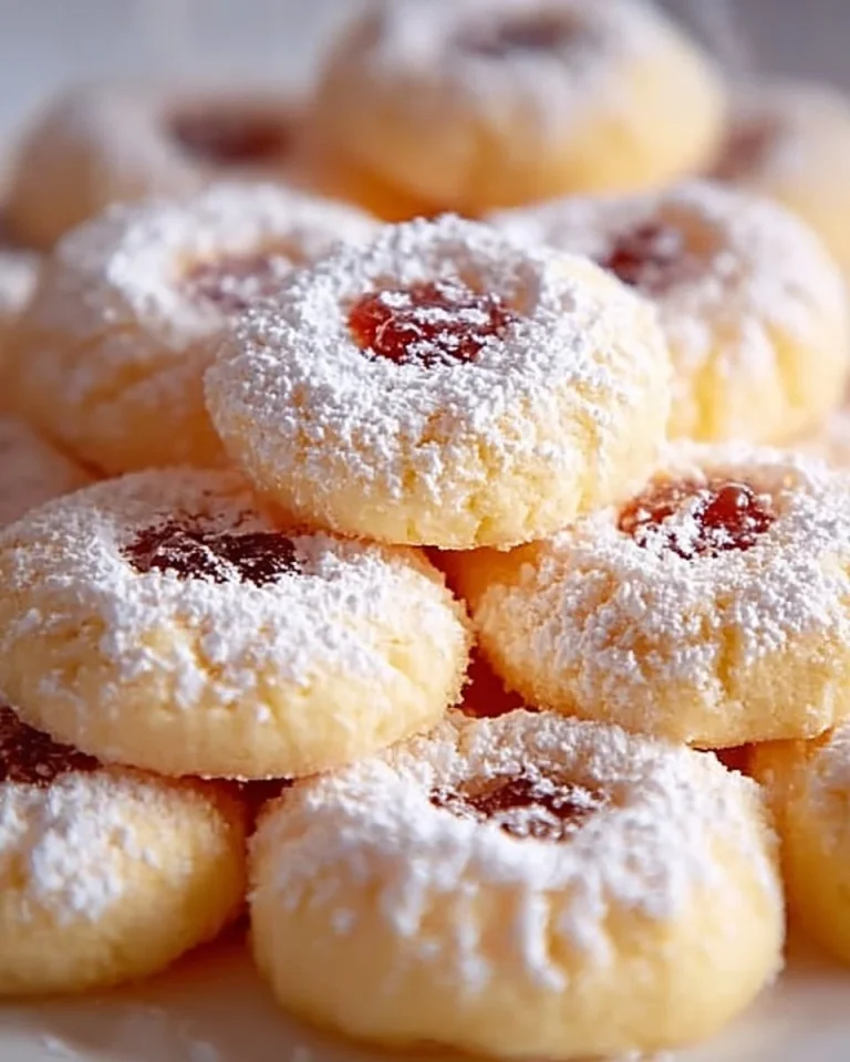 Biscotti di Neve croccanti decorati con zucchero a velo