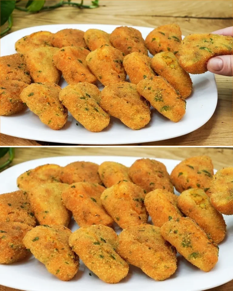 Bocconi di Patate Croccanti appena sfornati, dorati e deliziosi per ogni occasione.