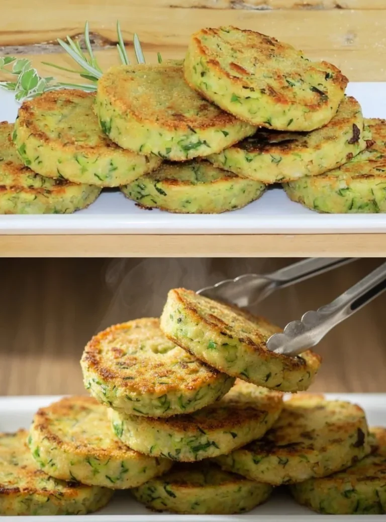 Burger deliziosi preparati con zucchine dorate fresche