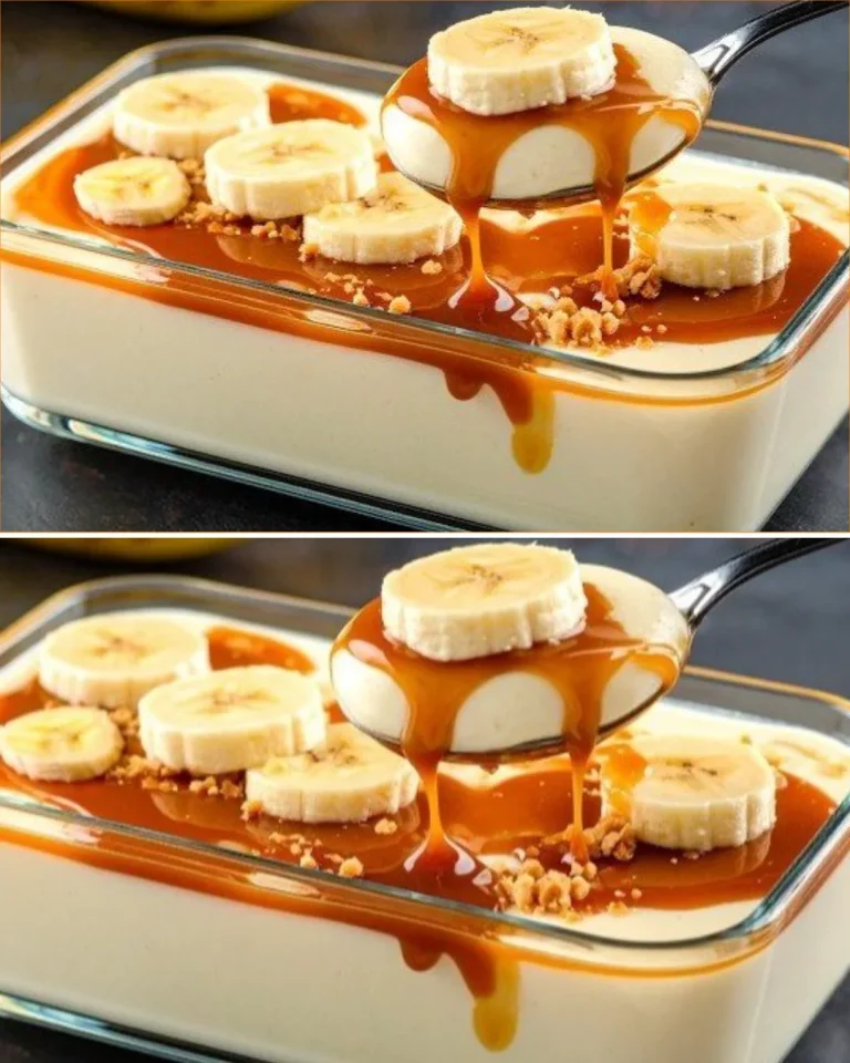 Dessert facile con banana e gelatina pronto in pochi minuti