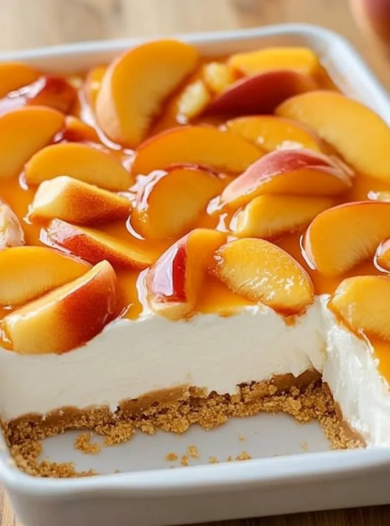 Dessert Freddo alla Pesca - un dolce estivo e rinfrescante