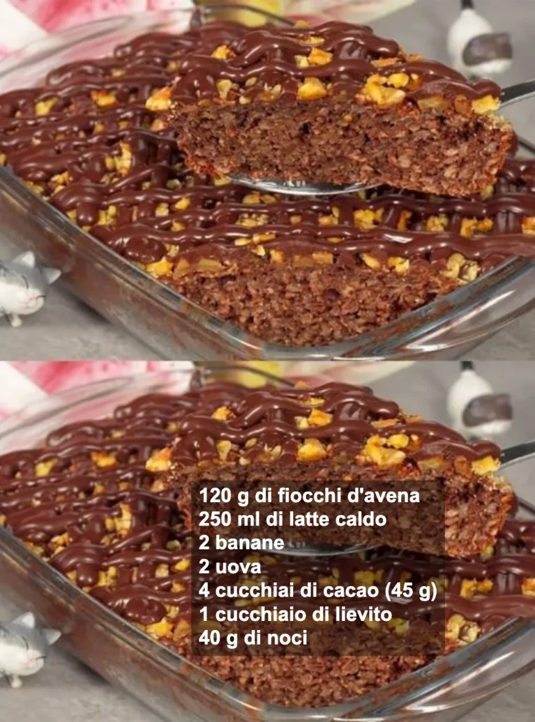 Delizioso dessert salutare di avena e cacao