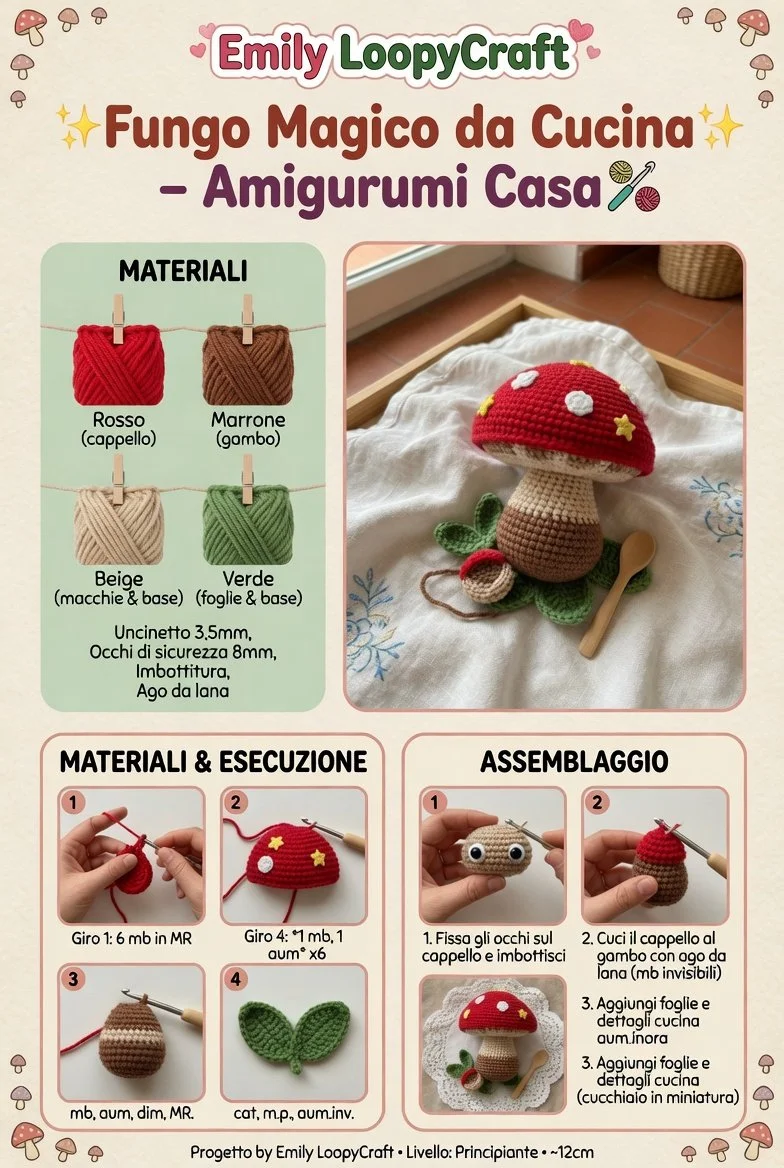 Fungo Magico – Amigurumi Bosco Incantato