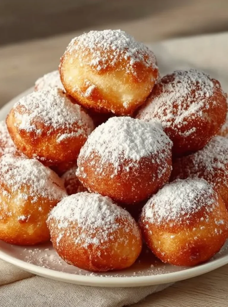 bignè dolce fatti in casa su un piatto decorativo