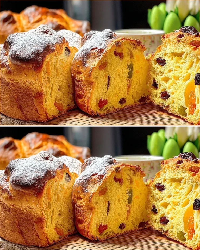 Kulich Craffin, un dolce tradizionale ricco e soffice decorato con glassa.