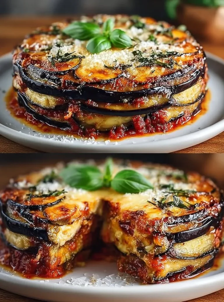 Preparazione della Torta di Melanzane fresca e gustosa in cucina