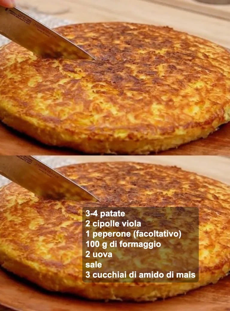 Patate e Uova con Cipolle servite su un piatto bianco