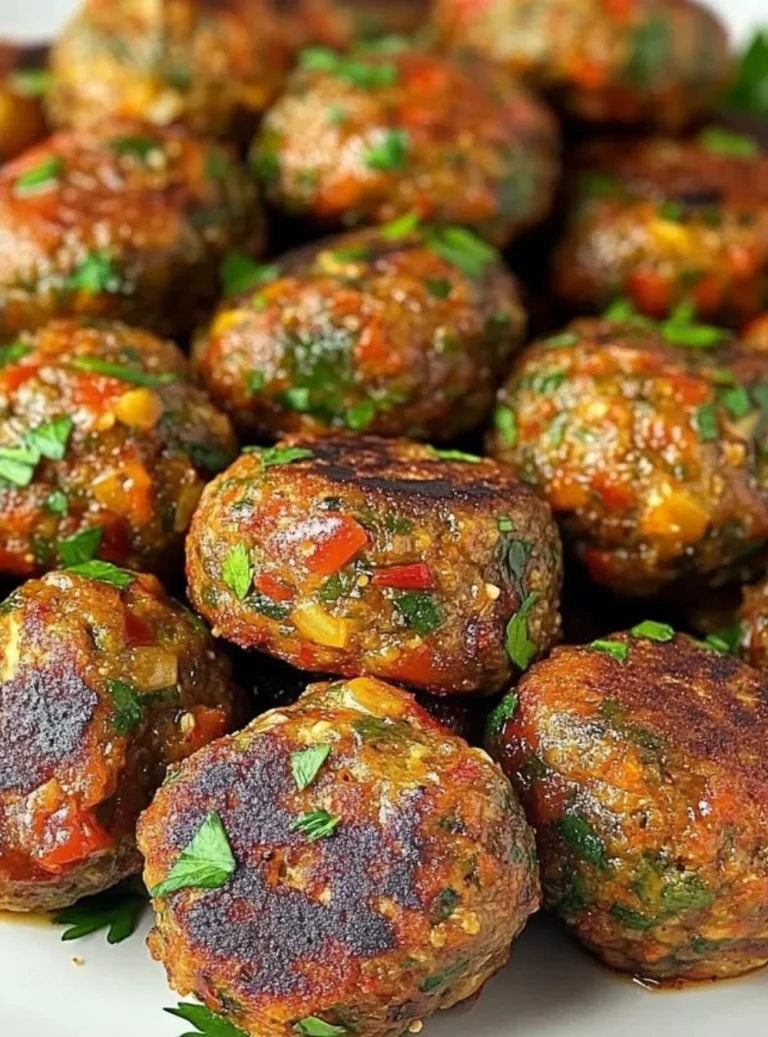 Deliziose polpette di melanzane pronte per essere servite