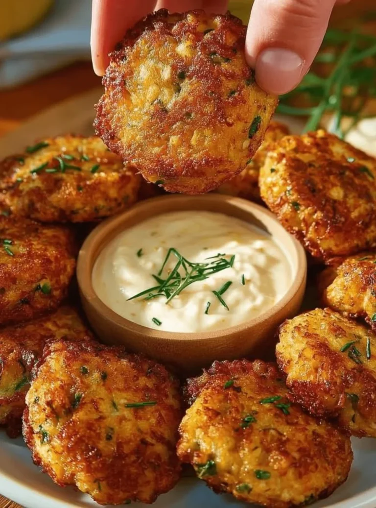Frittelle di zucchine dorate e croccanti servite su un piatto.