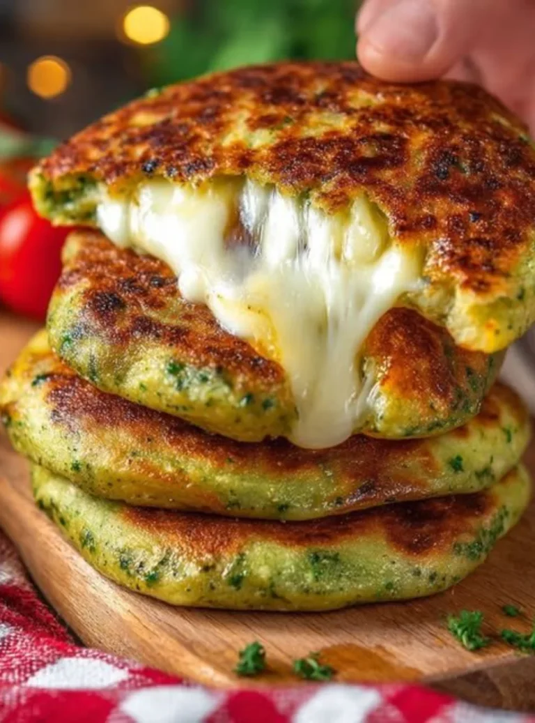 Focaccine con zucchine e basilico appena sfornate su un piatto