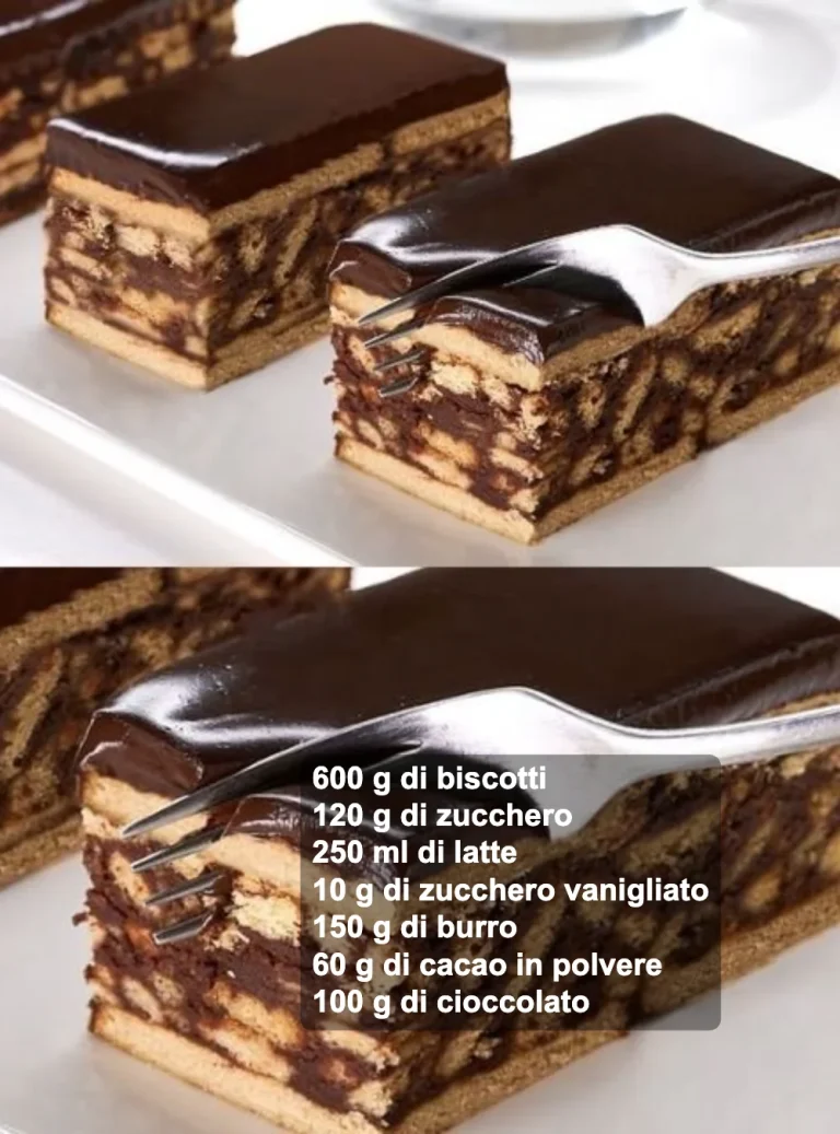 Fetta di torta al cioccolato pronta in 5 minuti su piatto bianco