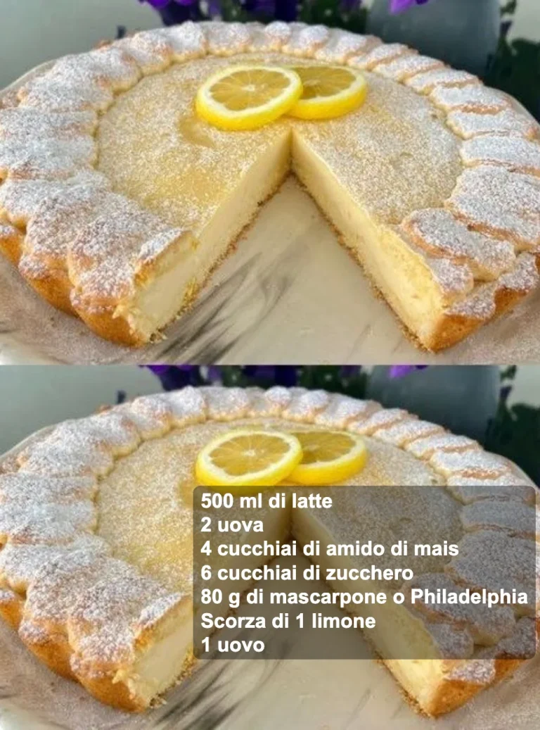 Torta al limone fresca e deliziosa con glassa al limone.