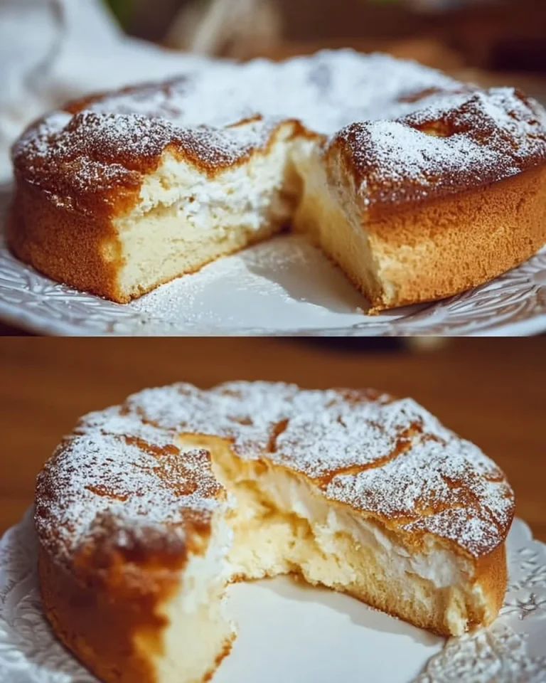 Torta di Ricotta decorata con frutta fresca e zucchero a velo
