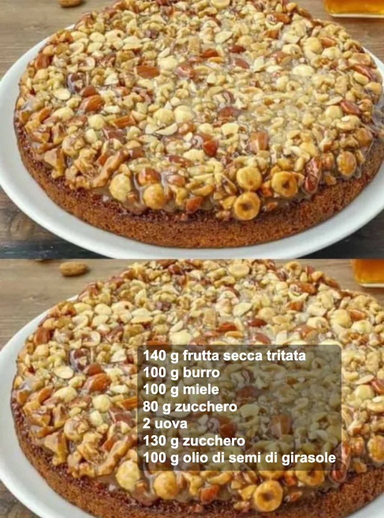 Torta rovesciata croccantino con caramello e nocciole