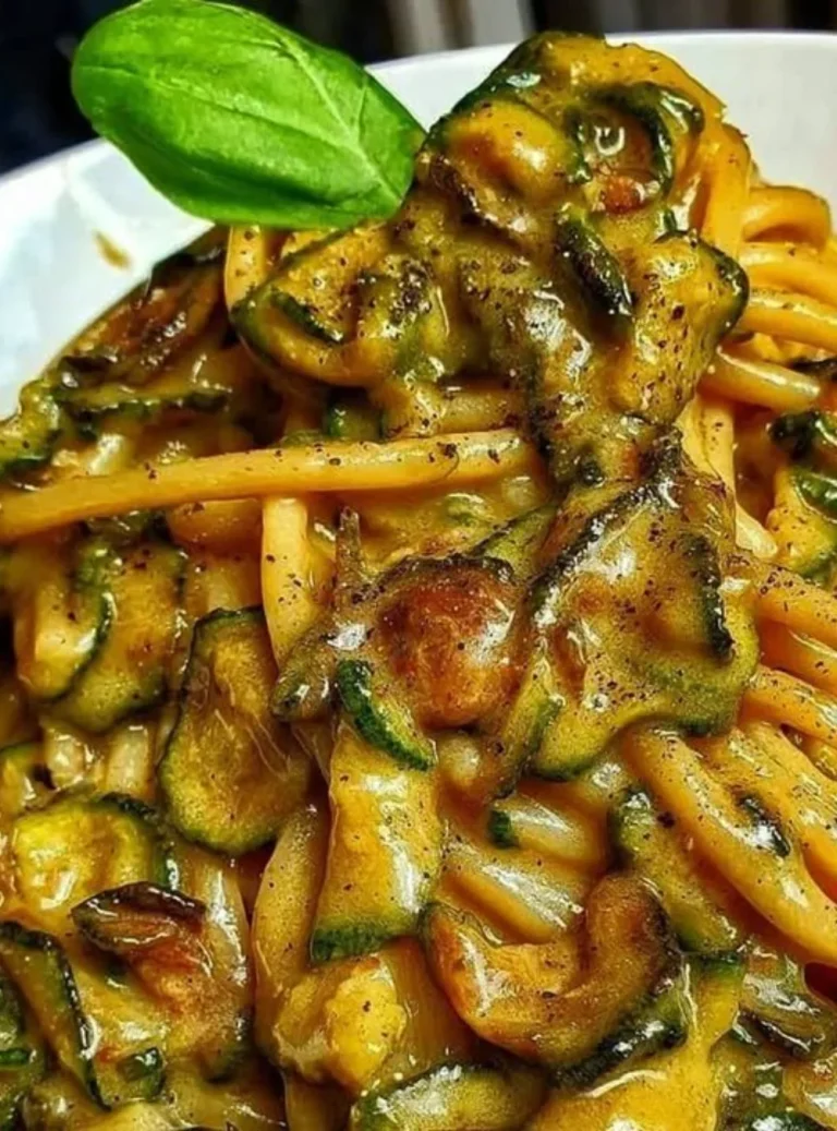 Spaghetti alla Nerano con zucchine fresche e parmigiano
