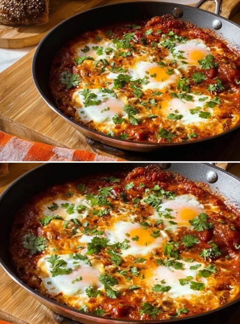 Uova al Pomodoro in padella preparate con pomodoro fresco e spezie