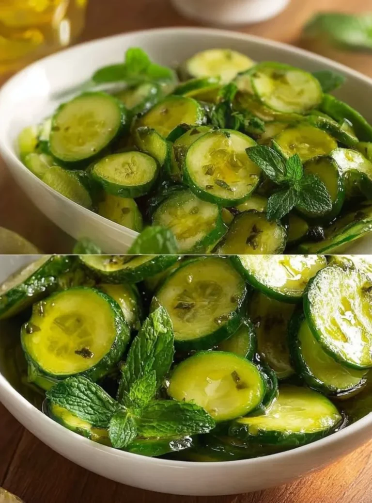 Zucchine marinate condite per un piatto estivo leggero e gustoso.