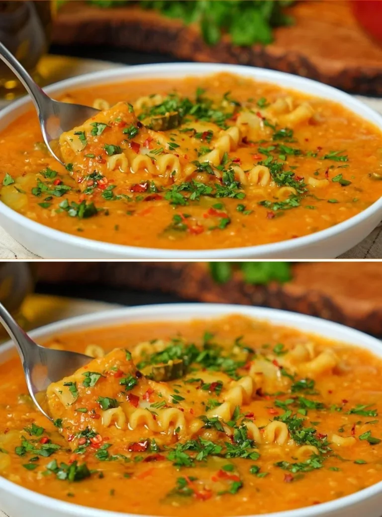 Zuppa di Lenticchie Rosse cremosa e salutare in una ciotola