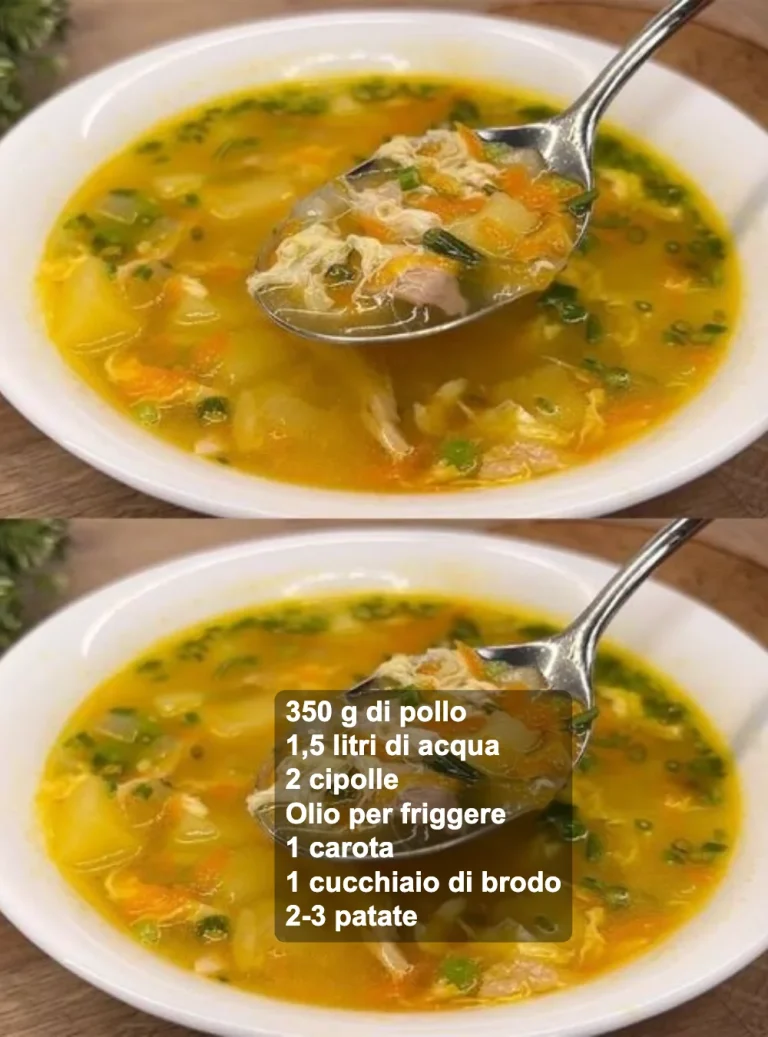 Zuppa di pollo calda e deliziosa servita in una ciotola