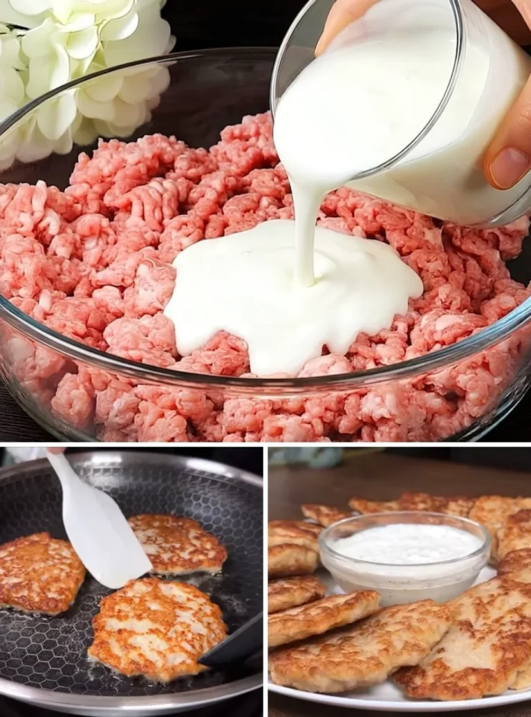 Frittelle di carne appena fritte su un piatto, pronte da gustare.