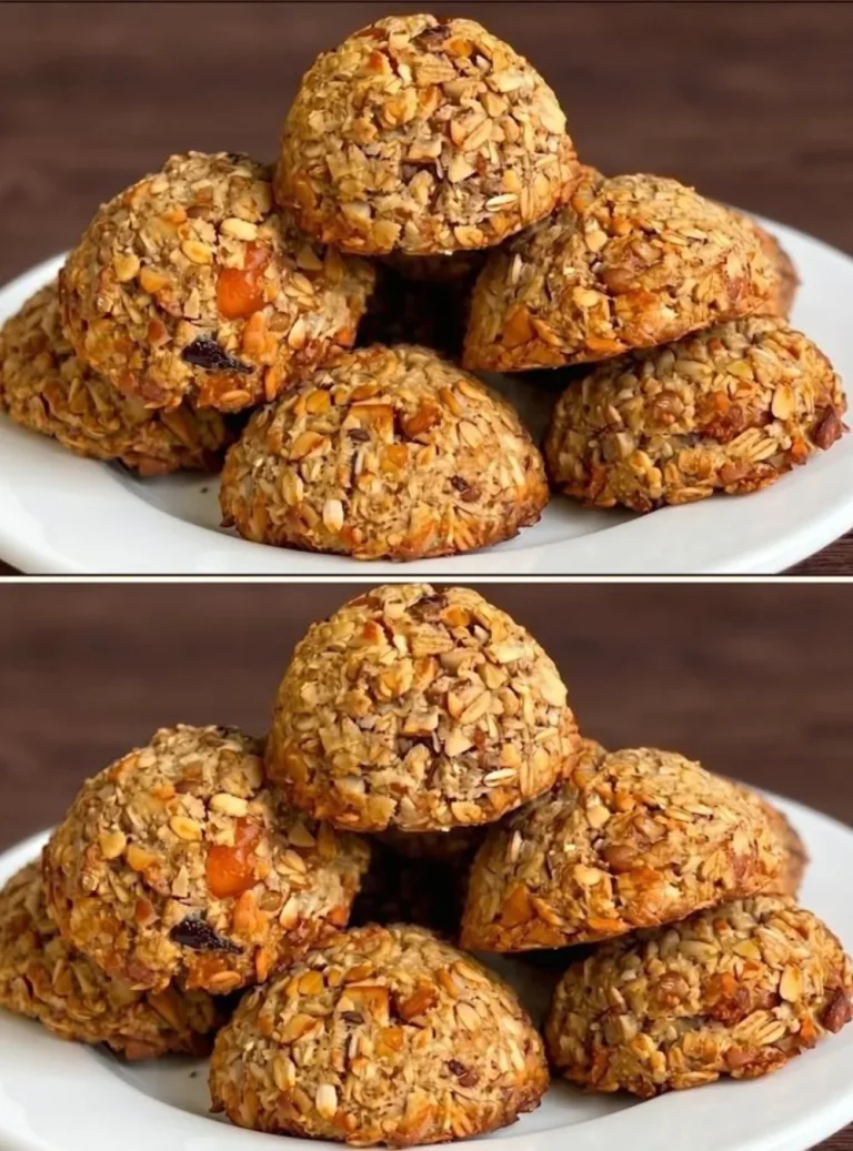 Biscotti d'avena e banana freschi su un piatto