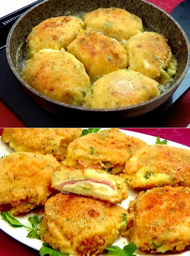 Patate fritte ripiene croccanti pronte da servire