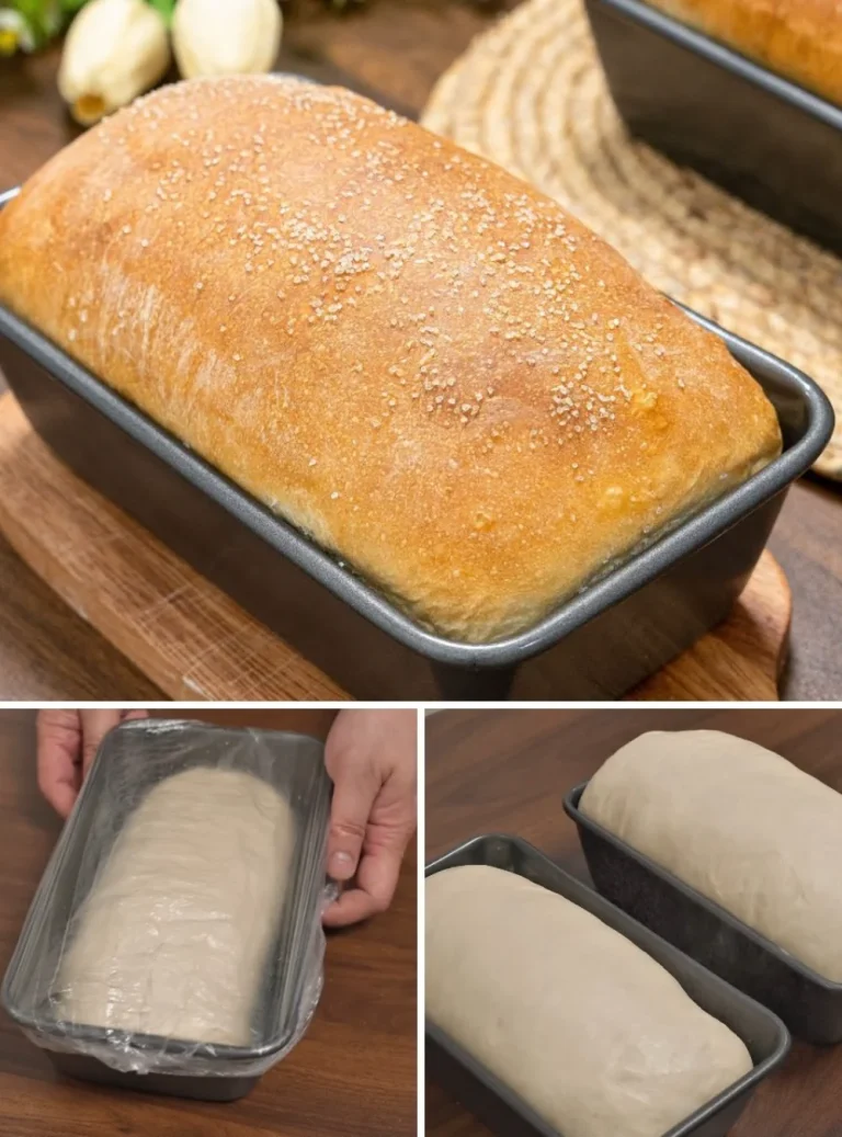 Ricetta del pane facile fatto in casa con ingredienti semplici.
