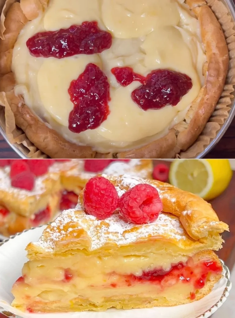 Torta al Limone e Lamponi Cremosa, dolce facile e irresistibile