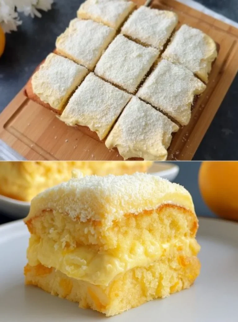 Torta al mango morbida decorata con fette di mango fresco