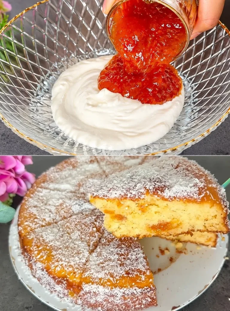 Torta allo yogurt e marmellata facile da preparare e deliziosa