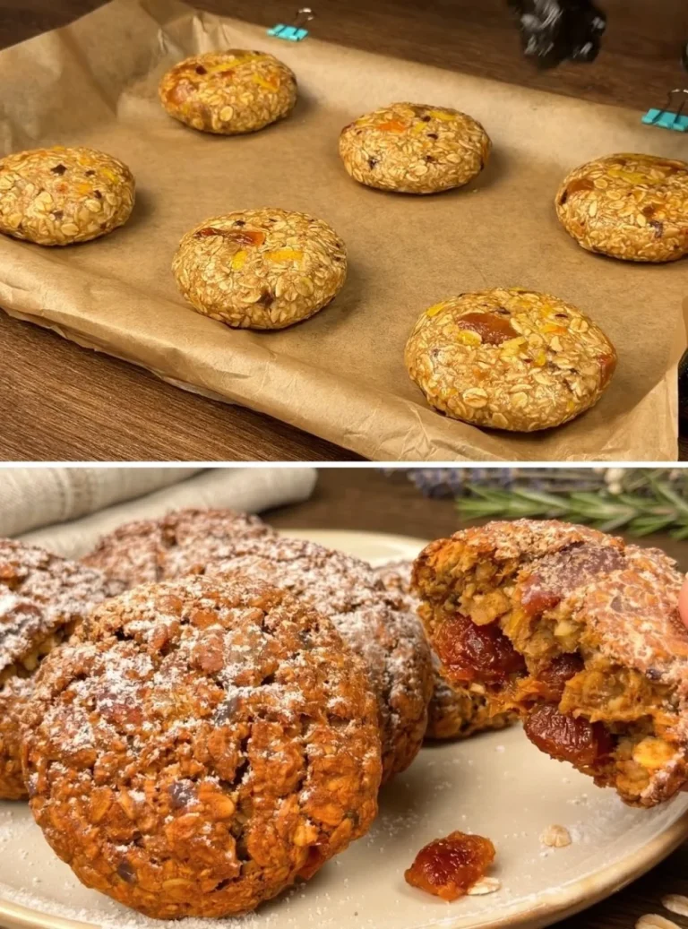 Biscotti d'avena sani freschi su un piatto