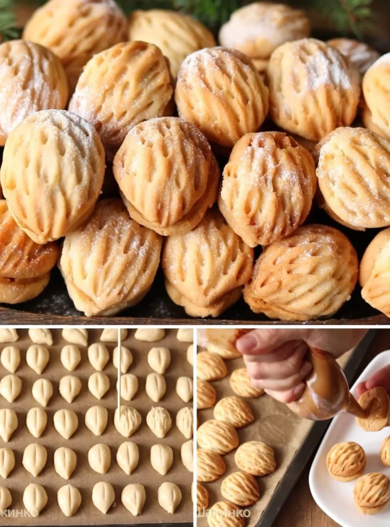 Biscotti di noci appena sfornati su un piatto bianco
