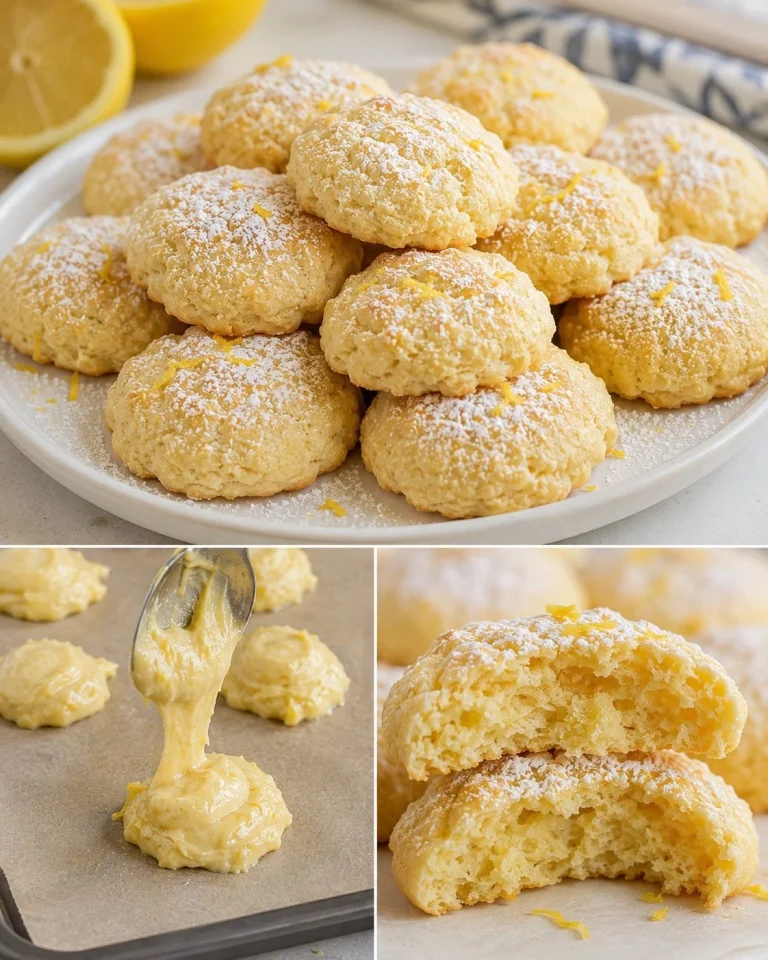 Biscotti morbidi allo yogurt e limone, dolci e profumati, pronti da gustare.