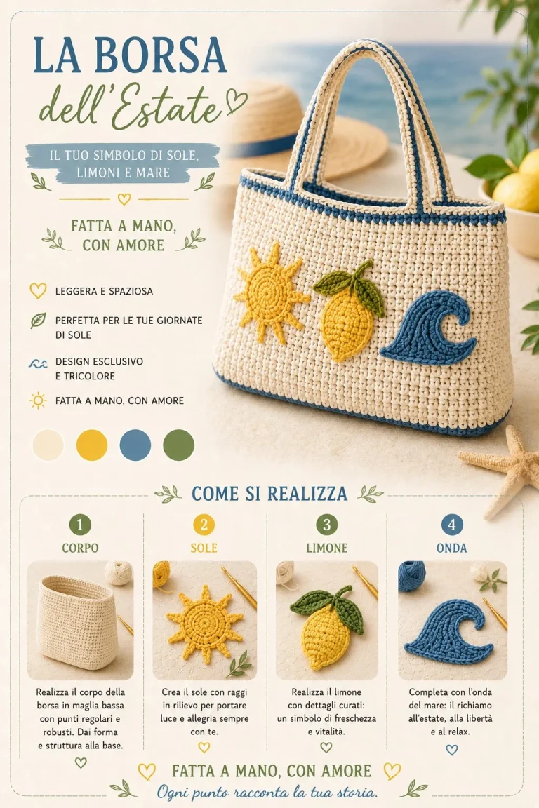 Borsa La Mia Estate handmade in materiali pregiati e design unico