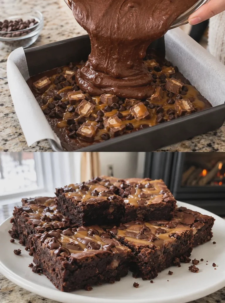Brownies al Milky Way su un piatto, dolce e invitante