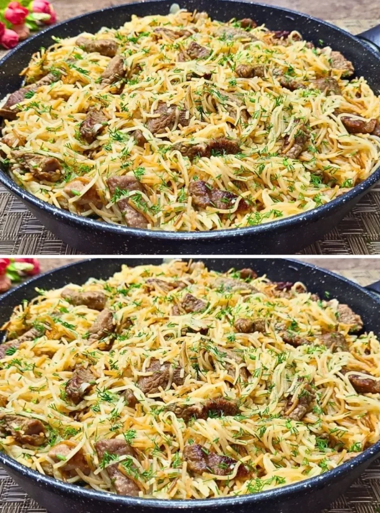 Cena deliziosa in una pentola con ricetta facile