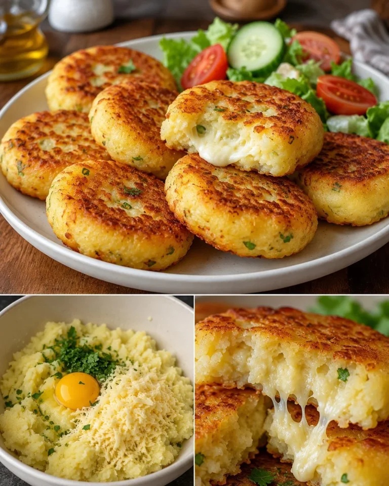 Frittelle di patate e formaggio pronte in 10 minuti