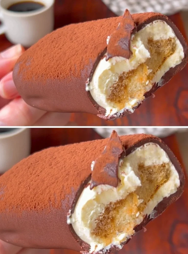 Gelato tiramisù fatto in casa, cremoso e delizioso, servito in una coppa.