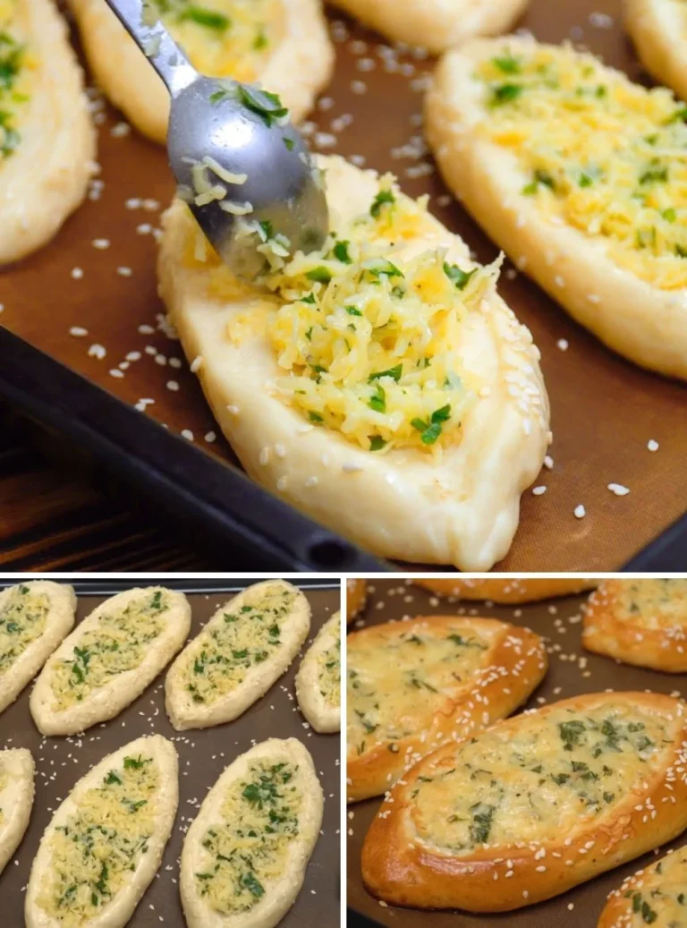 Lepeshki al Formaggio e Aglio, un piatto delizioso e semplice da preparare.
