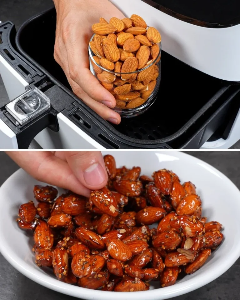 Mandorle tostate all'Air Fryer, un sano snack croccante e gustoso