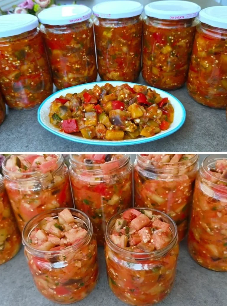 Melanzane conservate in barattolo per ricette tradizionali